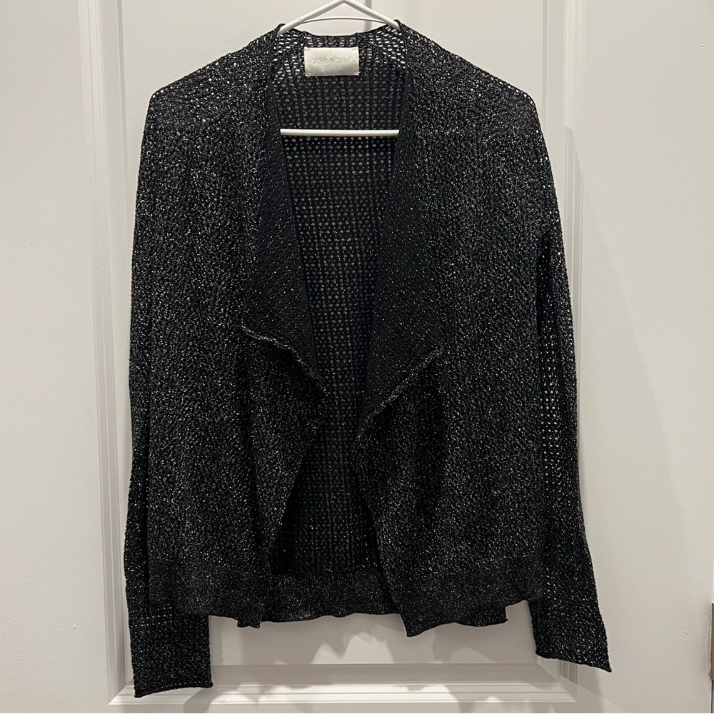 Zadig & Voltaire Daphnee Metallic Open Front Cardigan